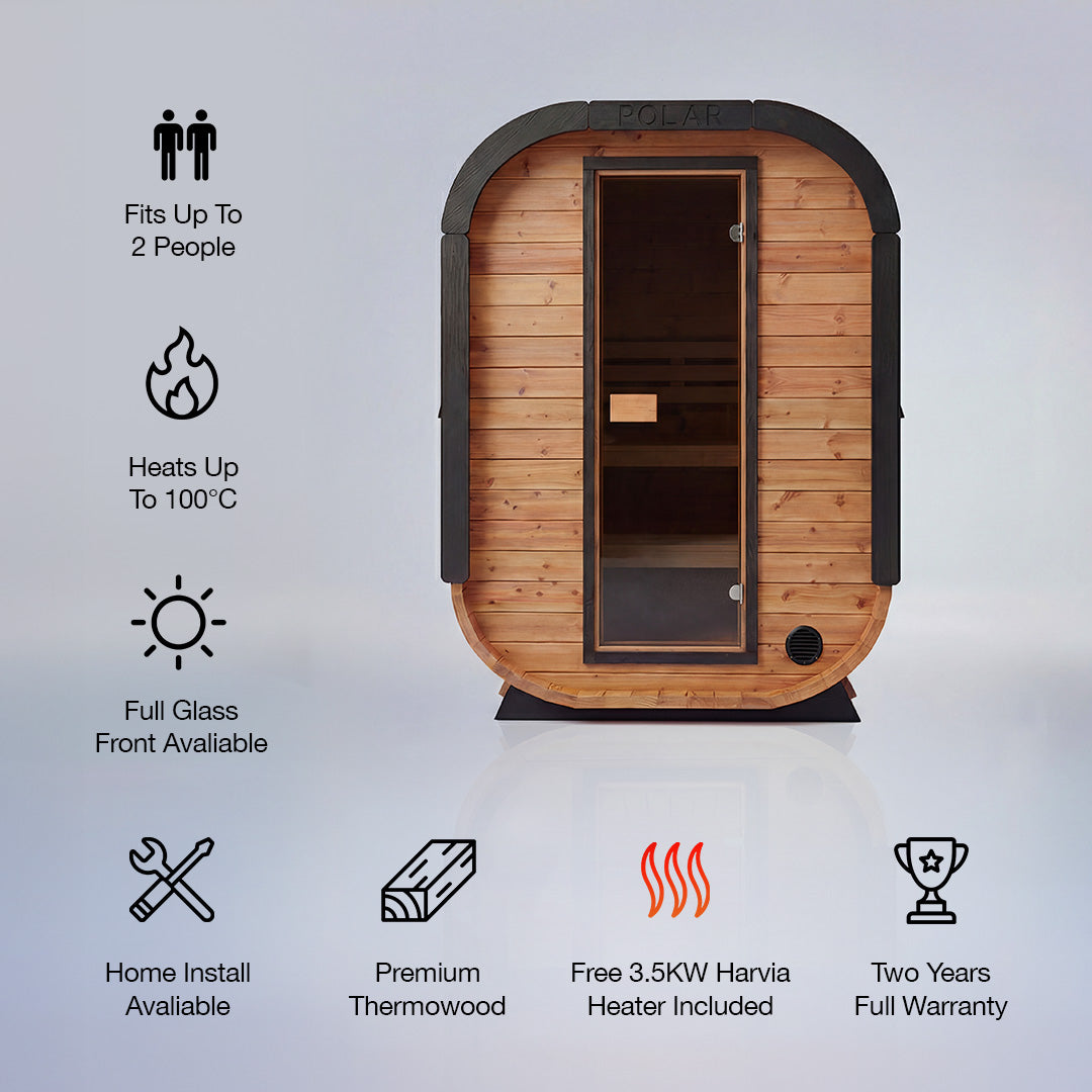 Polar Recovery Sauna Cube Mini - 2 Person Outdoor Sauna